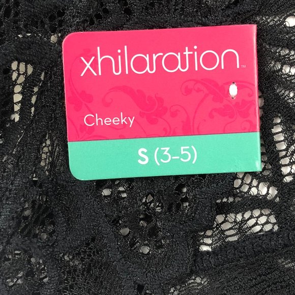 NEW - Xhilaration Black Lace Cheeky Panty Whimsygoth Fairy Grunge Ethereal - Picture 5 of 11